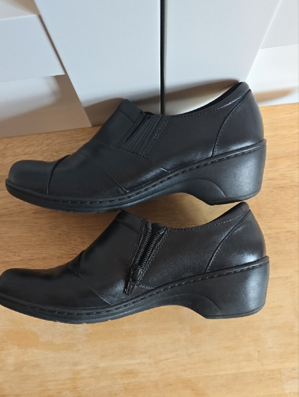 Clarks Black Slip-On Comfort Loafers for Women - Picture 6 of 11